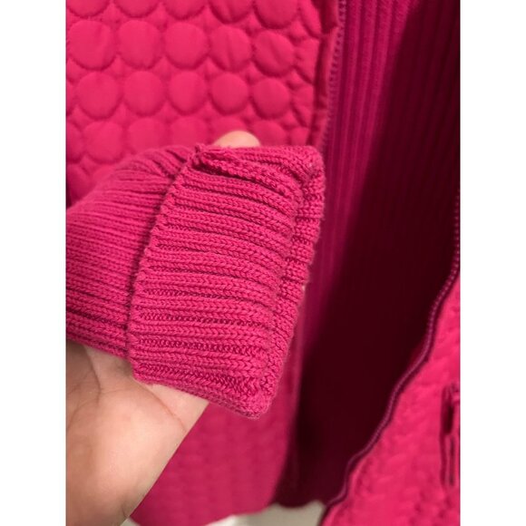 Harve Bernard Zip up Sweater Pink Size Large - Picture 7 of 8
